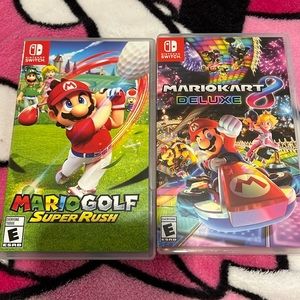 Mario kart and golf Nintendo switch games